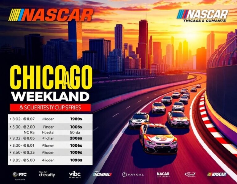 NASCAR Chicago Weekend Schedule and TV Listings for Cup Series