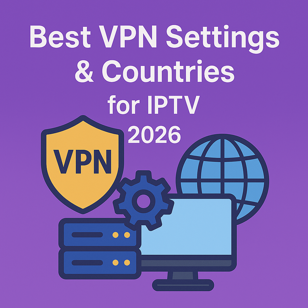 Best VPN Settings & Countries for IPTV 2026