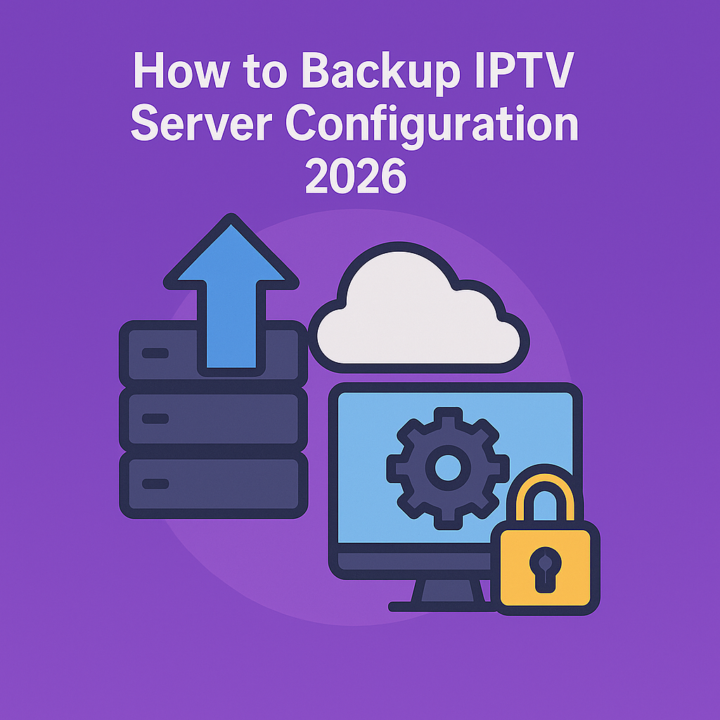 How to Backup IPTV Server Configuration 2026