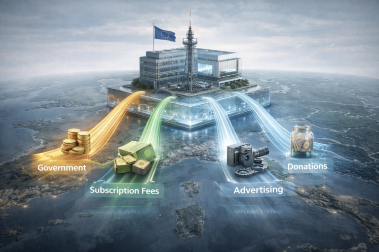 European TV funding models explained visually