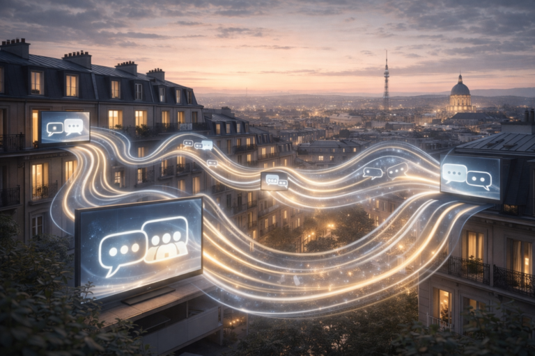 Illustration representing how television shapes public conversation in Europe