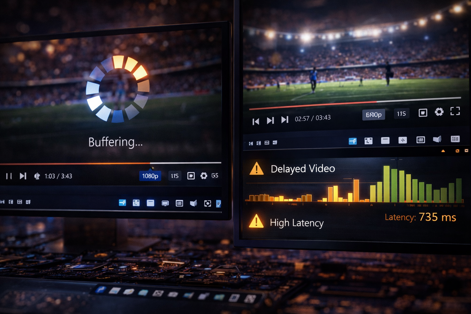 Difference between buffering and lag in Sky Go streaming