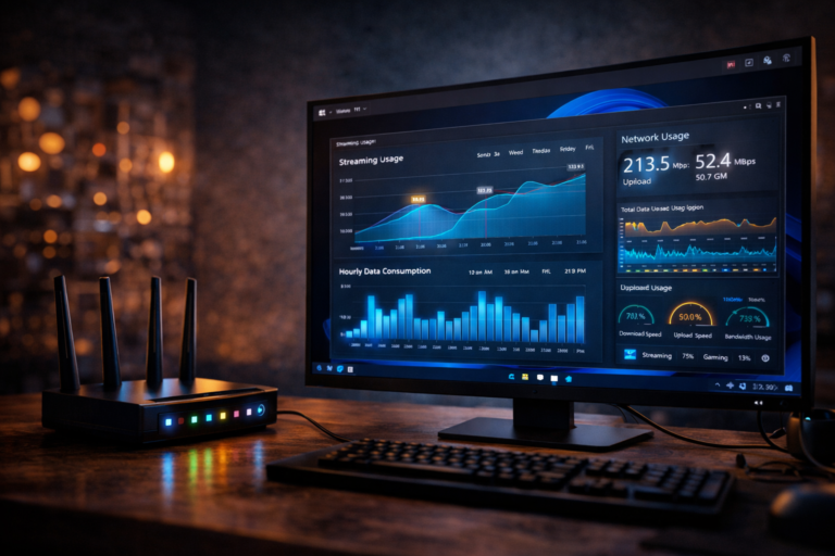 Sky Go data usage statistics and streaming consumption on Windows 11