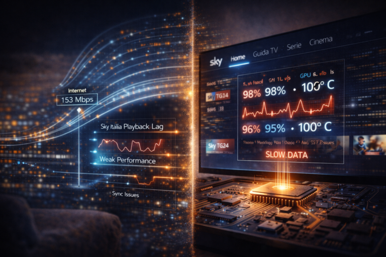 Sky Italia lag caused by network vs device performance comparison
